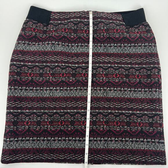 J. Jill Fair Isle Aztec Patterned Pencil Skirt Size Small Petite - Picture 4 of 8